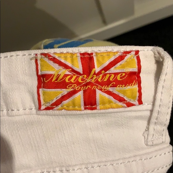 Machine Jeans Machine White Skinny Ripped Jeans Poshmark